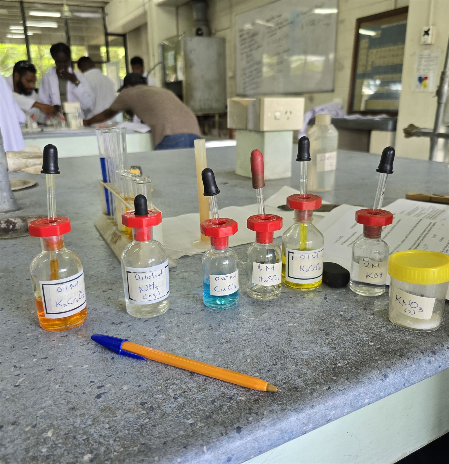 Geology laboratory work at UPNG — practical session